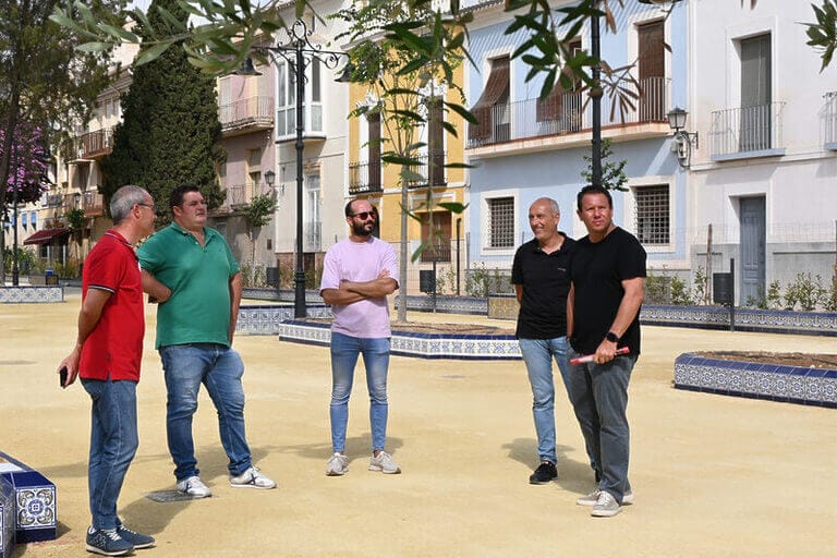 Las obras de la Glorieta del Paseo de Mula se encuentran en su fase final