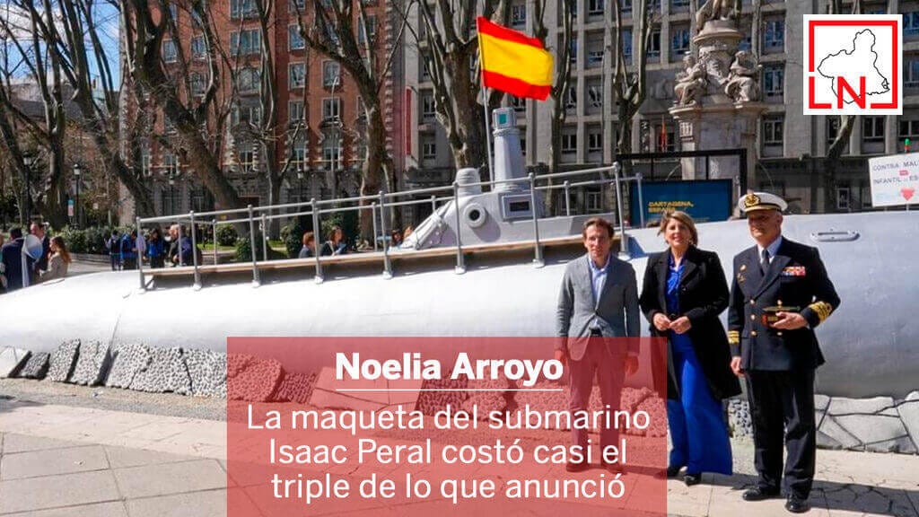 Izquierda Unida exige a Noelia Arroyo que aclare la tramitación del contrato de la réplica del submarino de Isaac Peral La maqueta del submarino Isaac Peral costó casi el triple de lo que anunció Noelia Arroyo