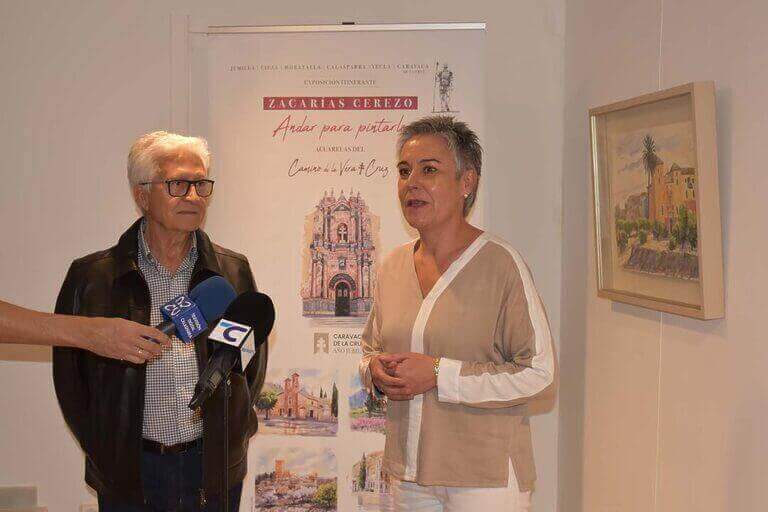 Inauguración de la exposición “Andar para pintarlo” de Zacarías Cerezo en el Museo de la Villa en Calasparra
