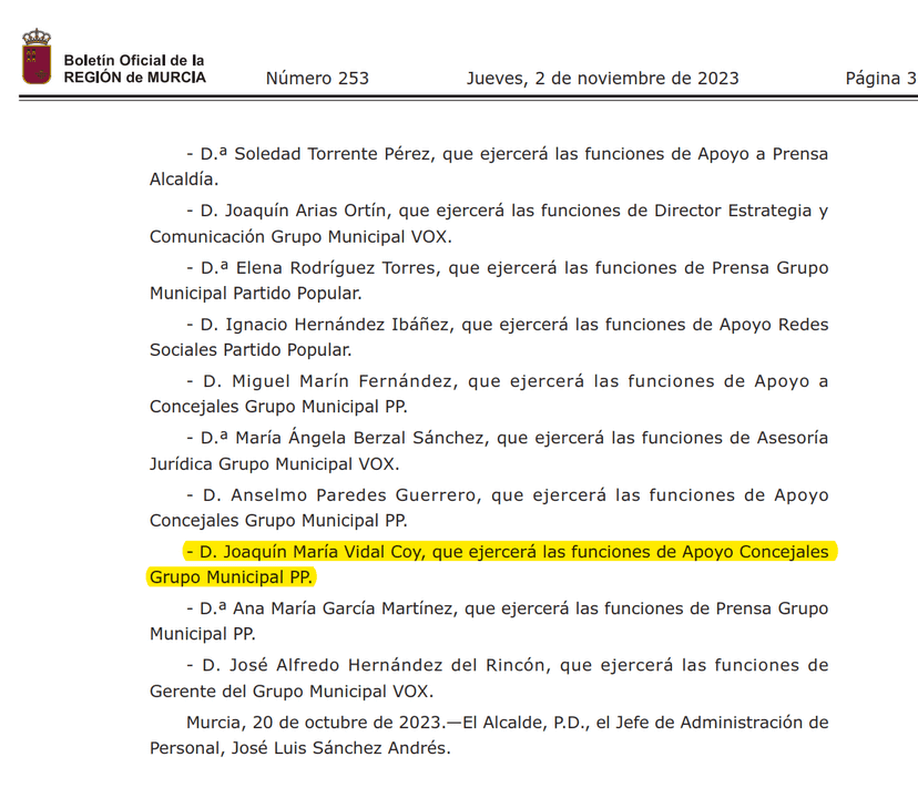 Un miembro del gabinete del alcalde de Murcia utiliza sus redes para insultar y amenazar a políticos Un miembro del gabinete del alcalde de Murcia utiliza sus redes para insultar y amenazar a políticos