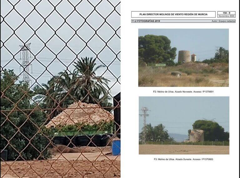 Denuncia urgente de presunto derrumbe del Molino de Viento de Ulloa