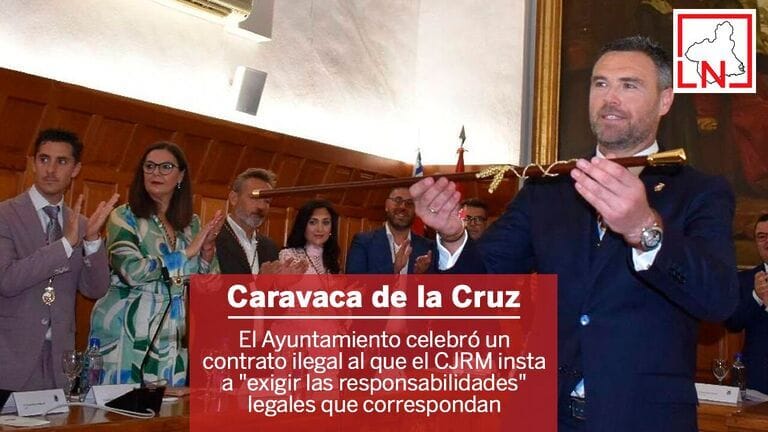 El Ayuntamiento de Caravaca celebró un contrato ilegal al que el CJRM insta a "exigir las responsabilidades" legales que correspondan