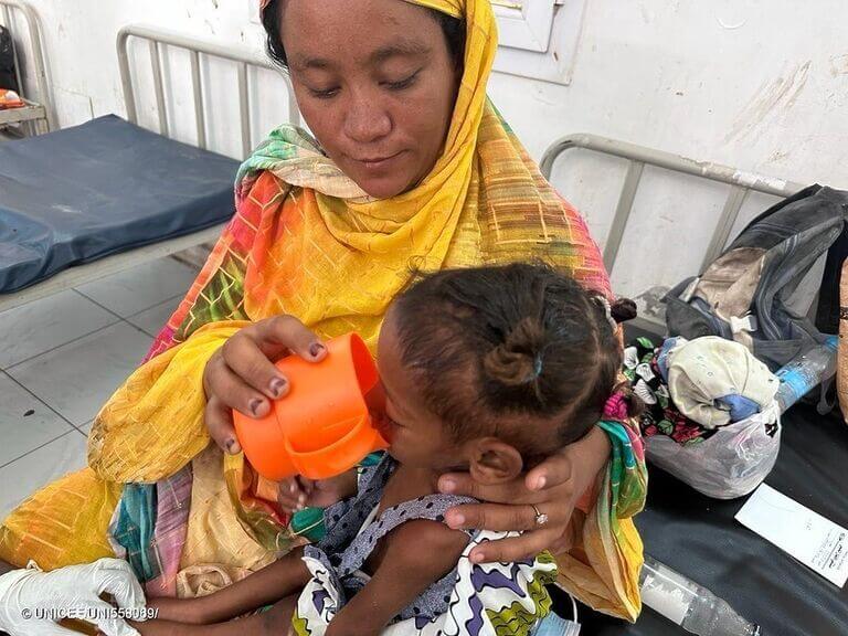 Sudán: Niños y niñas atrapados en una grave cisis de desnutrición, advierten organismos de la ONU