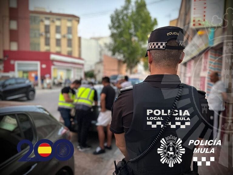 19 detenidos en un operativo policial contra la inmigración ilegal en Mula