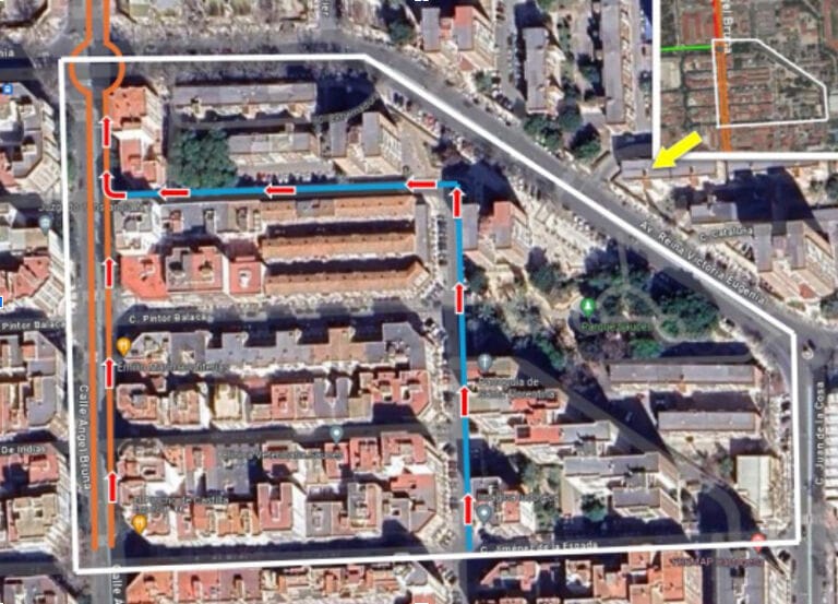 Proponen carriles bici y quitar aparcamientos en torno al Parque Sauces para hacer más atractiva y saludable la zona en Cartagena