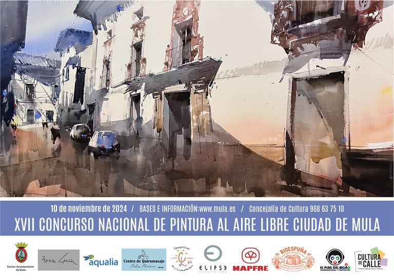 Mula convoca su XVII Concurso Nacional de Pintura al Aire Libre "Ciudad de Mula"