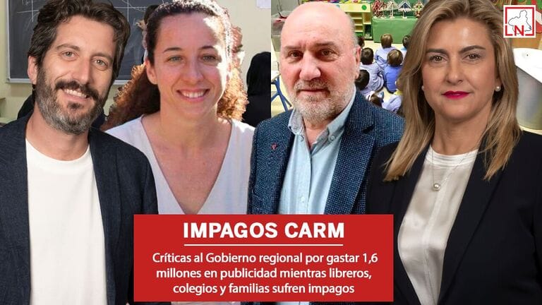 Críticas al Gobierno regional por gastar 1,6 millones en publicidad mientras libreros, colegios y familias sufren impagos