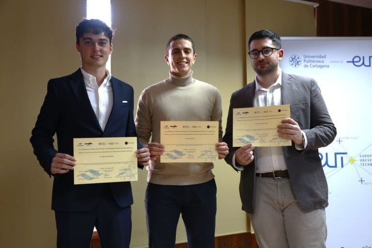Navantia premia a estudiantes de la UPCT por innovadores diseños de sumergibles y sistemas sonar