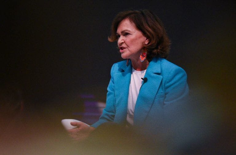 Carmen Calvo aborda feminismo y políticas públicas en el XII Workshop de la Universidad de Murcia