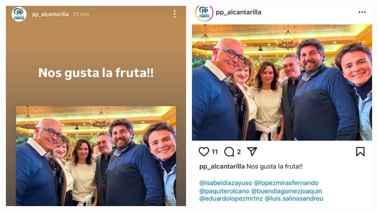 López Miras en el centro de la polémica por respaldar el insulto de Ayuso a Pedro Sánchez