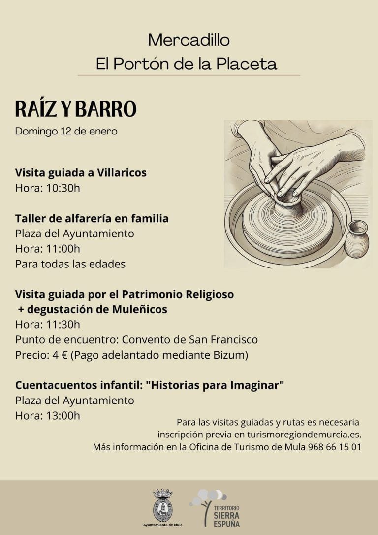 Mula celebra el mercadillo ‘Raíz y Barro’ para reivindicar la tradición alfarera local