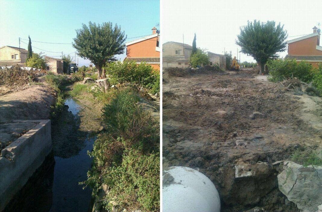 Huermur denuncia que el Ayuntamiento de Murcia quiere premiar a los responsables de la destrucción de las acequias