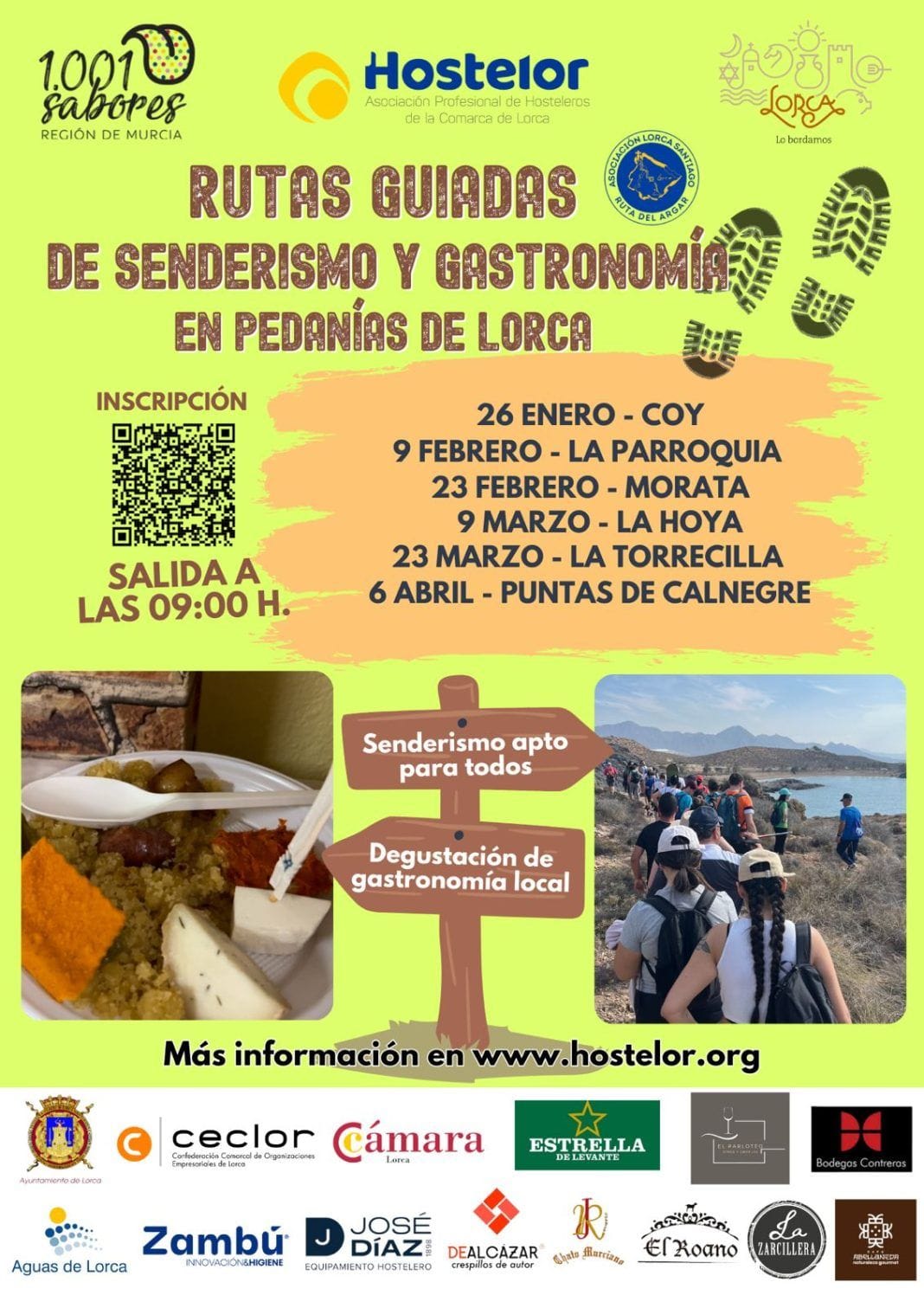 Senderismo, gastronomía y paisaje se unen en las pedanías de Lorca