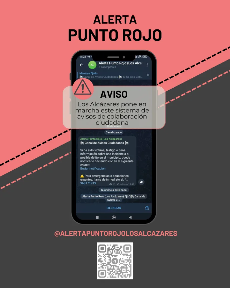 Los Alcázares lanza ‘Alerta Punto Rojo’, una herramienta ciudadana para mejorar la seguridad