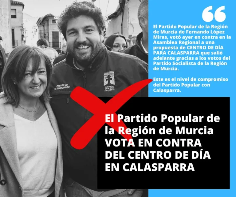 El PP bloquea la puesta en marcha de un centro de día en Calasparra