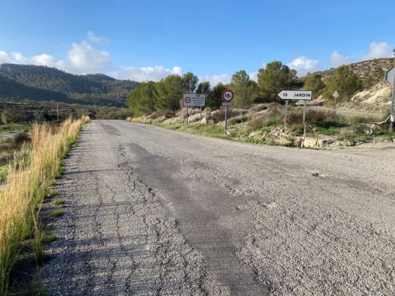 El PSOE de Lorca exige al Gobierno regional la rehabilitación de la carretera RM-C22