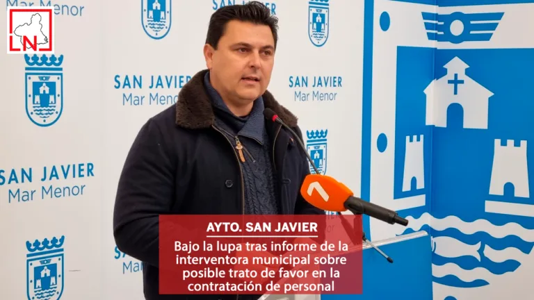 El Ayuntamiento de San Javier, bajo la lupa tras informe de la interventora municipal sobre posible trato de favor en la contratación de personal