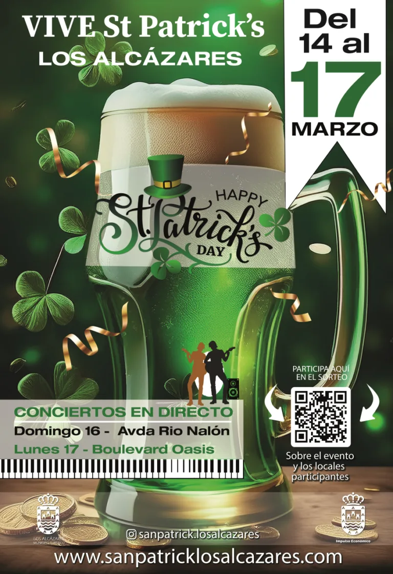 Los Alcázares celebra San Patrick con conciertos, sorteos y degustaciones de cerveza