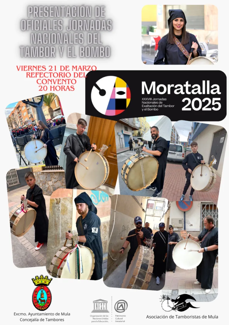 Mula presenta su delegación oficial para las XXXVIII Jornadas Nacionales del Tambor y el Bombo en Moratalla