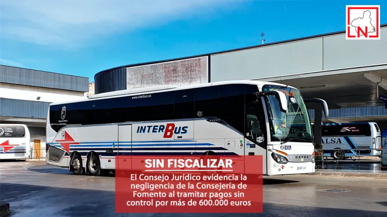 El Consejo Jurídico evidencia la negligencia de la Consejería de Fomento al tramitar pagos sin control por más de 600.000 euros