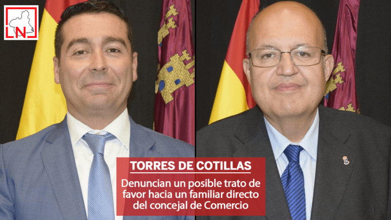 Denuncian un posible trato de favor hacia un familiar directo del concejal de Comercio de las Torres de Cotillas