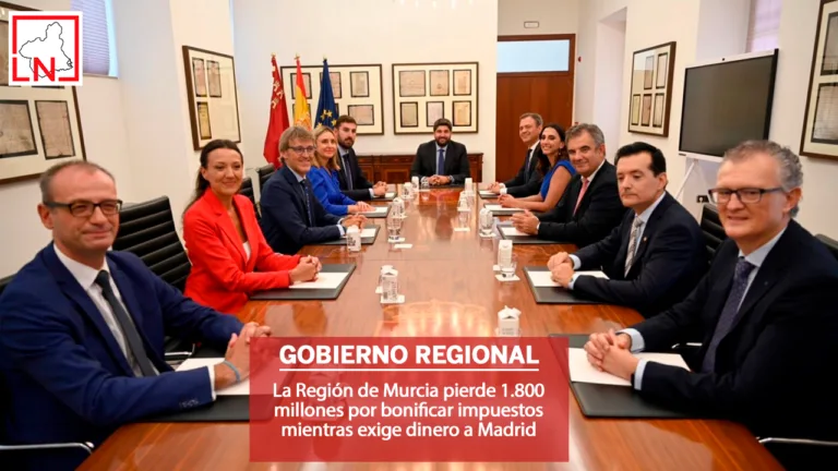La Región de Murcia pierde 1.800 millones por bonificar impuestos mientras exige dinero a Madrid