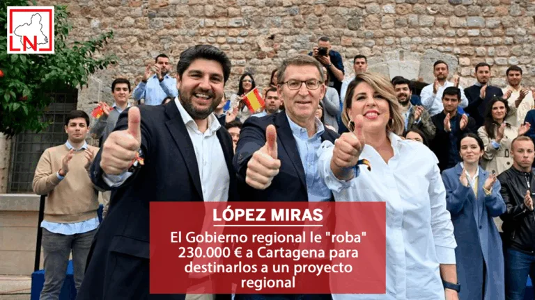El Gobierno regional le "roba" 230.000 € a Cartagena para destinarlos a un proyecto regional