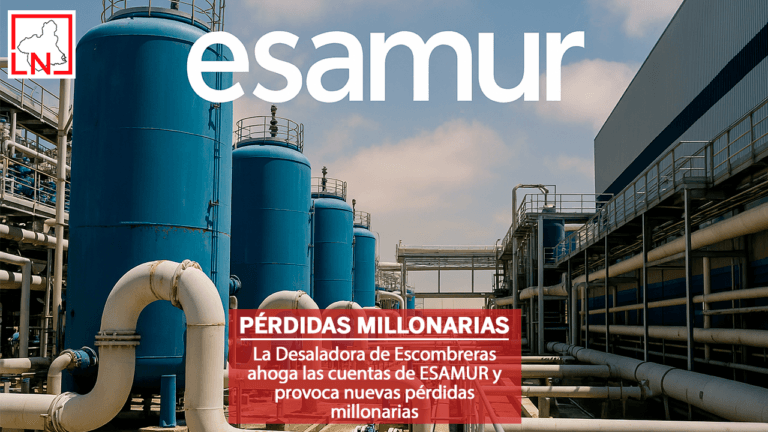 La Desaladora de Escombreras ahoga las cuentas de ESAMUR y provoca nuevas pérdidas millonarias