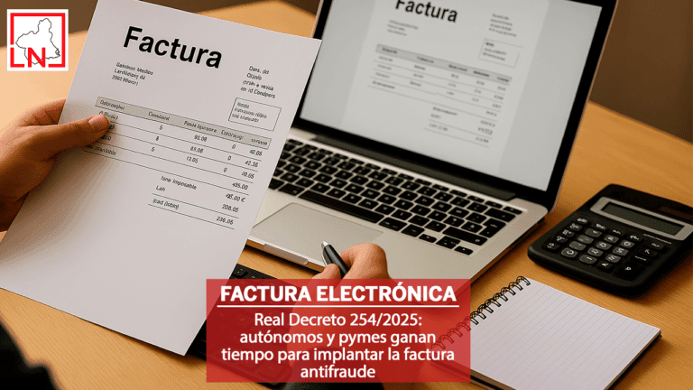 Real Decreto 254/2025: autónomos y pymes ganan tiempo para implantar la factura antifraude