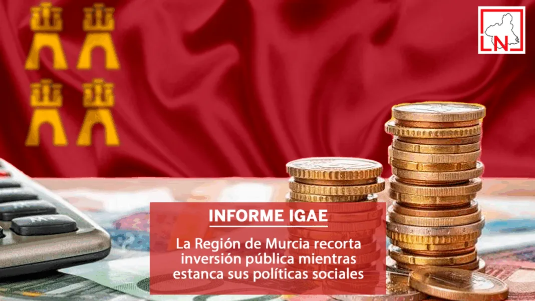 La Región de Murcia recorta inversión pública mientras estanca sus políticas sociales