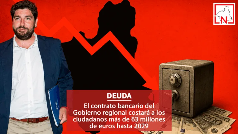 El contrato bancario del Gobierno regional costará a los ciudadanos más de 63 millones de euros hasta 2029