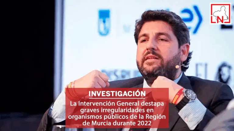 La Intervención General destapa graves irregularidades en organismos públicos de la Región de Murcia durante 2022