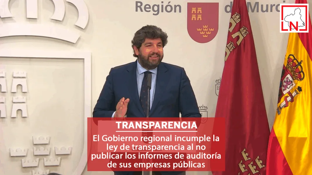 INFORMES IG El Gobierno regional incumple la ley de transparencia al no publicar los informes de auditoría de sus empresas públicas