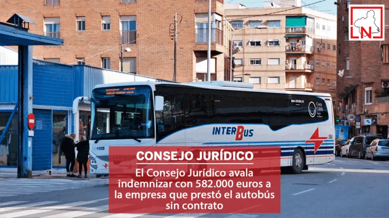 El Consejo Jurídico avala indemnizar con 582.000 euros a la empresa que prestó el autobús sin contrato