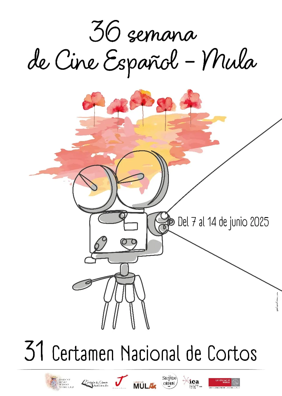 cartel semana cine Mula despliega la alfombra roja para la 36ª Semana de Cine Español y el 31º Certamen Nacional de Cortos