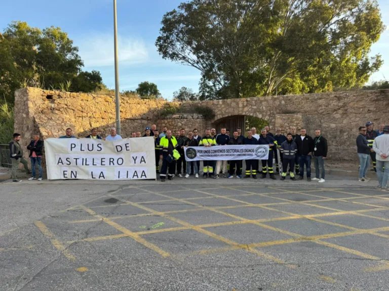 Las movilizaciones de las empresas auxiliares de Navantia y Escombreras logran el respaldo de UGT