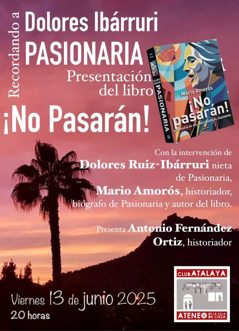 Mario Amorós y la nieta de Pasionaria traen la memoria antifascista al Club Atalaya