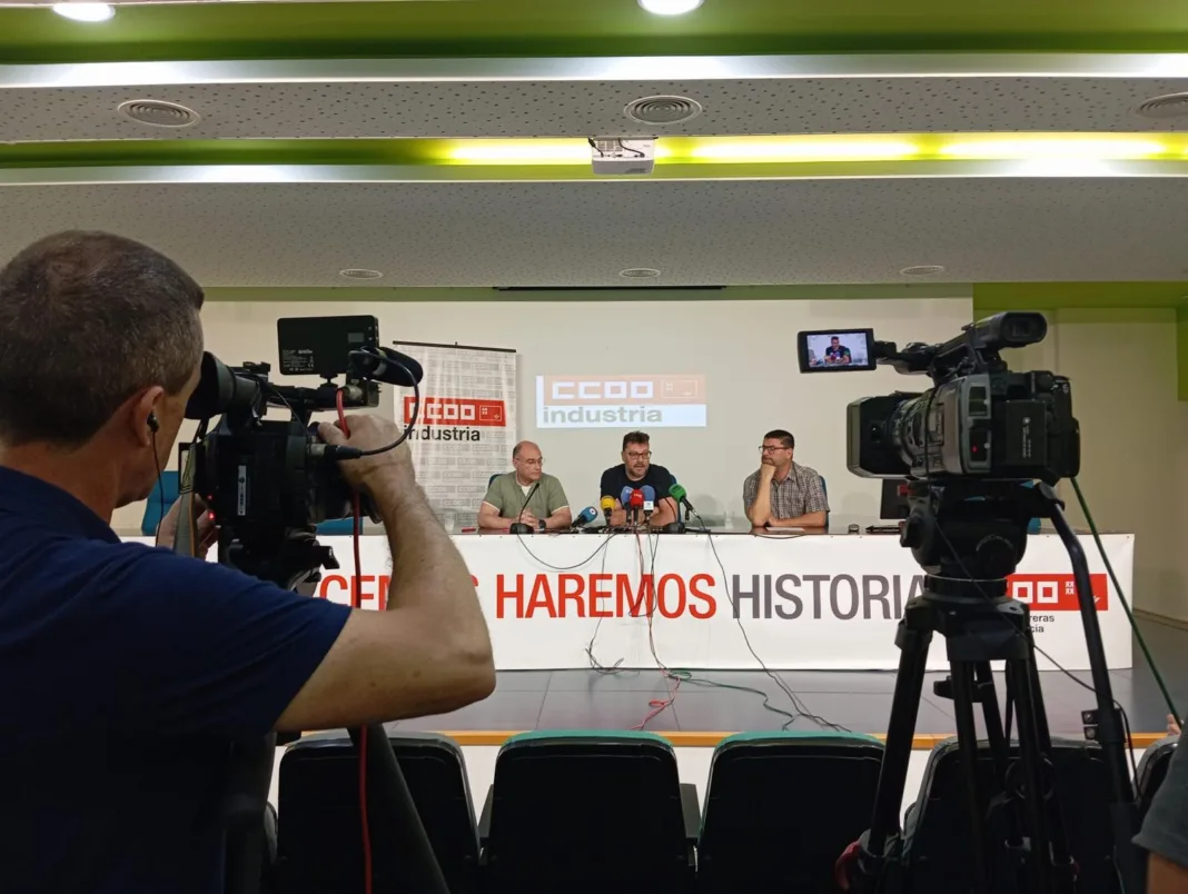 RUEDA DE PRENSA EN CCOO CARTAGENA 02 06 2025 - 2 CCOO Industria advierte de un escenario de confrontación si la patronal del metal no atiende las reivindicaciones en Murcia