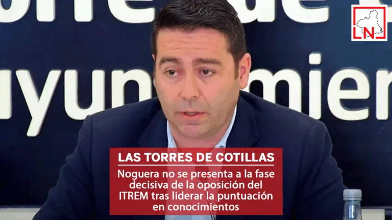 Noguera no se presenta a la fase decisiva de la oposición del ITREM tras liderar la puntuación en conocimientos