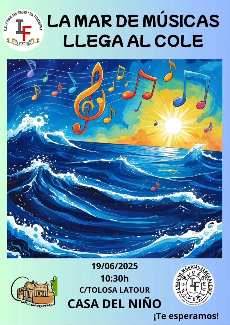 La Mar de Músicas llega al cole: más de 120 escolares celebran la música en La Casa del Niño de Cartagena