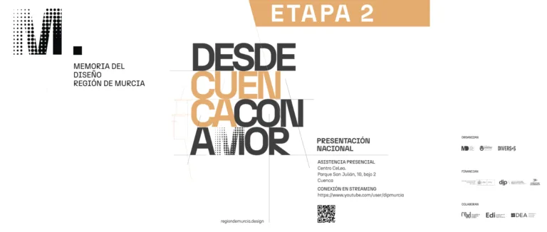La memoria del diseño murciano se presenta desde Cuenca en un acto nacional abierto al público