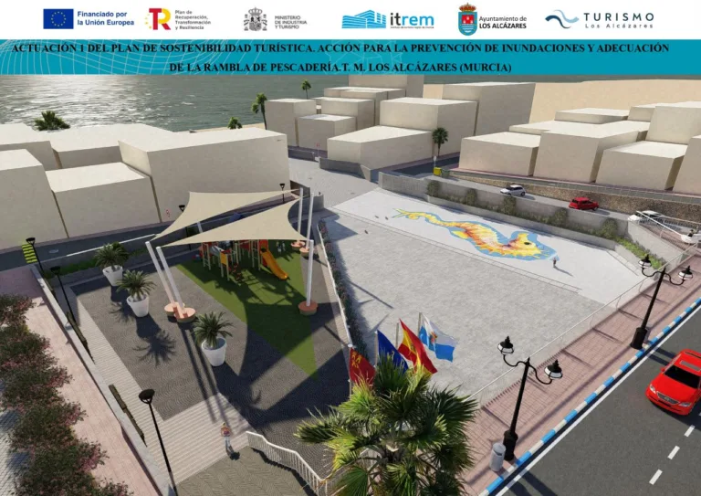 Los Alcázares inicia la renaturalización de la Rambla de La Pescadería para combatir inundaciones y revitalizar el turismo