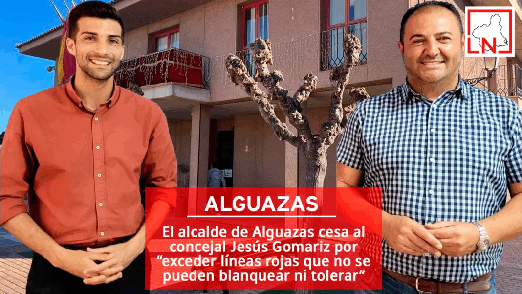 CESE ALGUAZAS El alcalde de Alguazas cesa al concejal Jesús Gomariz por “exceder líneas rojas que no se pueden blanquear ni tolerar”