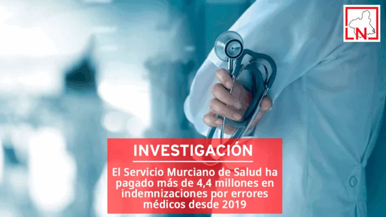 El Servicio Murciano de Salud ha pagado más de 4,4 millones en indemnizaciones por errores médicos desde 2019