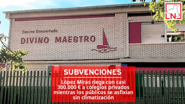 López Miras riega con casi 300.000 € a colegios privados mientras los públicos se asfixian sin climatización