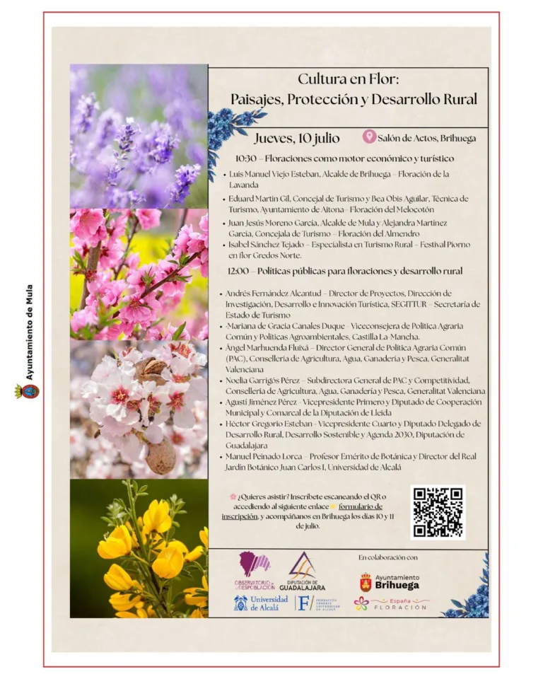 Mula llevará su modelo turístico al Foro Nacional de Floración en Brihuega como referente de éxito