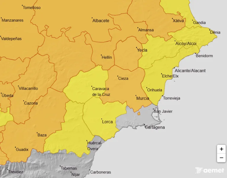 Alerta por calor extremo en la Región de Murcia durante los próximos tres días