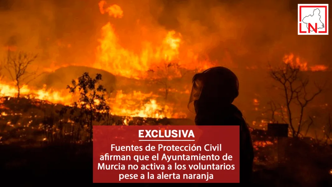 ALERTA NARANJA Fuentes de Protección Civil afirman que el Ayuntamiento de Murcia no activa a los voluntarios pese a la alerta naranja