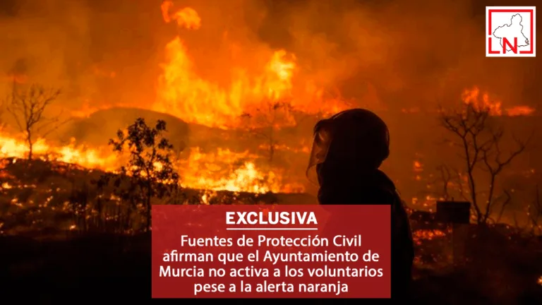 Fuentes de Protección Civil afirman que el Ayuntamiento de Murcia no activa a los voluntarios pese a la alerta naranja