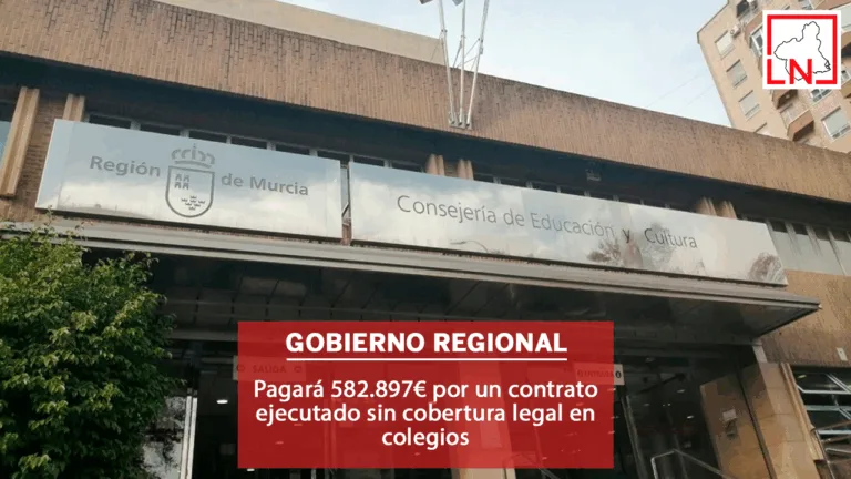 El Gobierno regional pagará 582.897€ por un contrato ejecutado sin cobertura legal en colegios